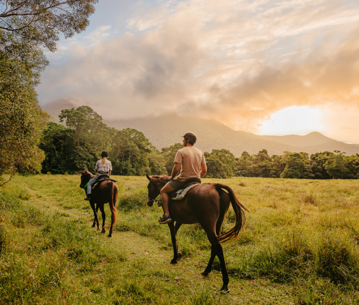 Horse riding on Cape Trib