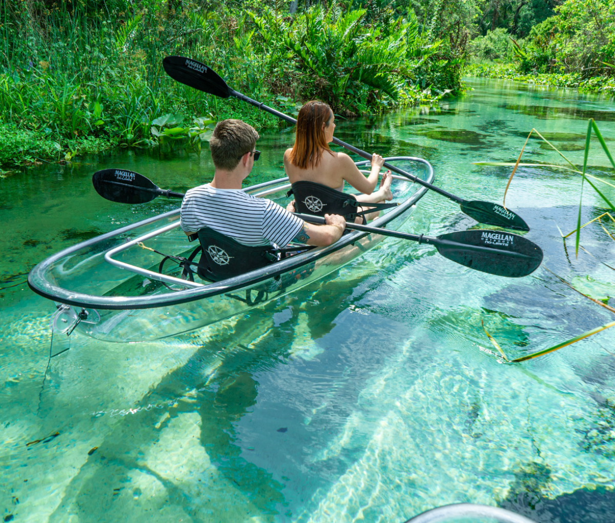 Kayaking in crystal clear waters, Orlando