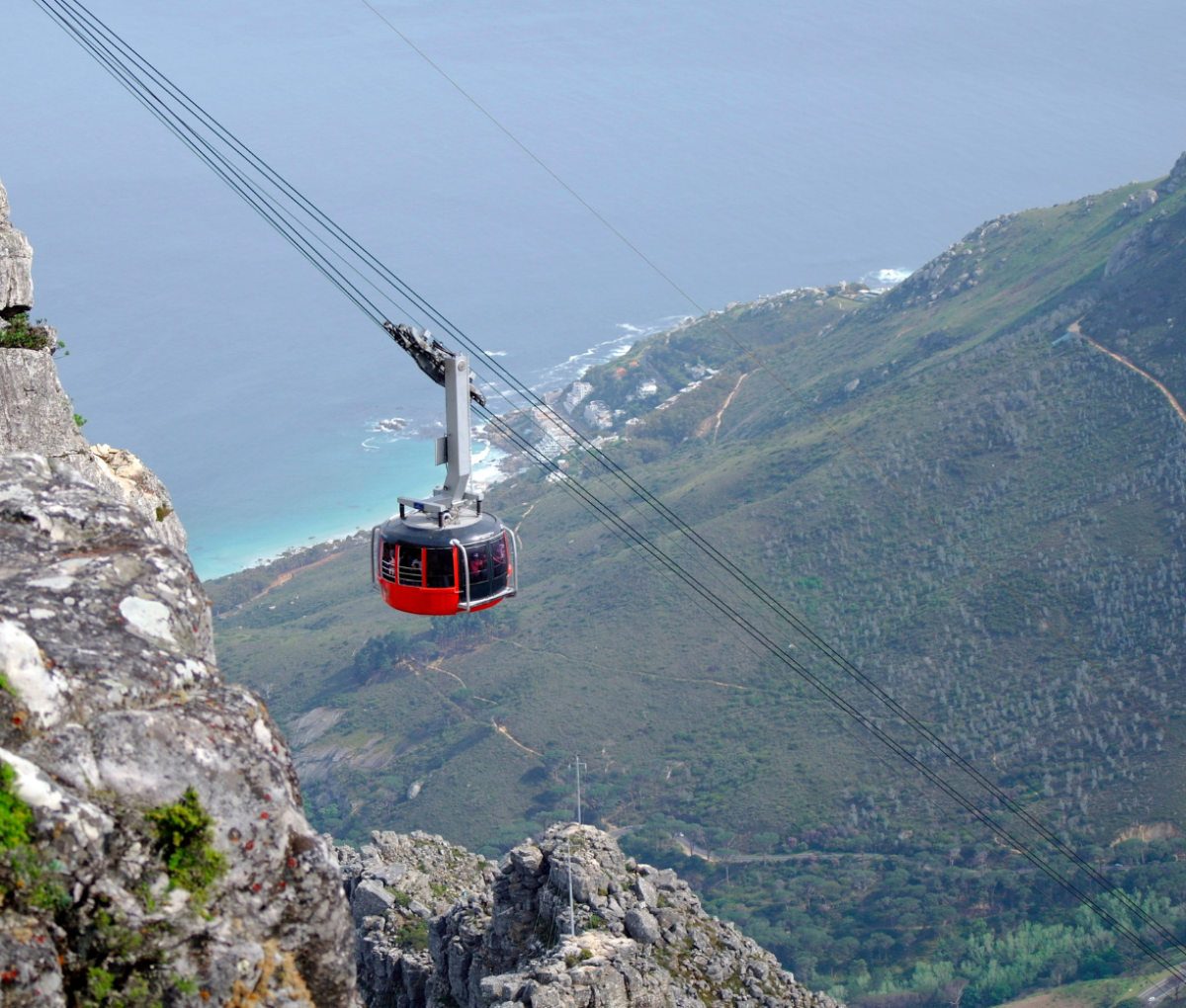 Cable Car on Table Mountain, Cape Town