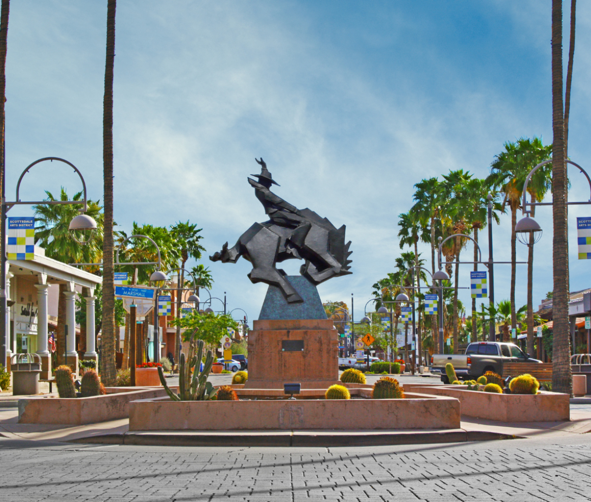 Town centre in Scottsdale, Arizona